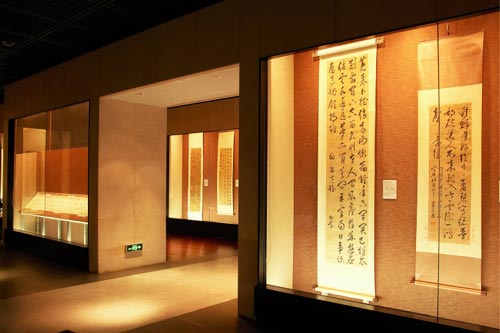 'Selected works of ancient calligraphy' exhibition located at the 3rd floor of the Elliptic Hall. Courtesy of the Capital Museum, Beijing.