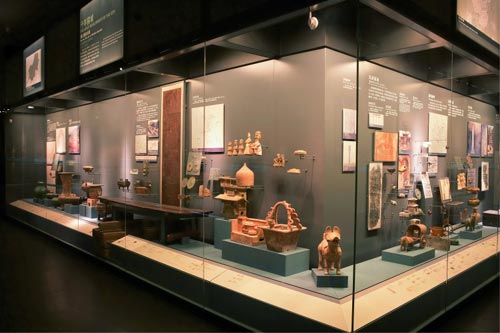 Section of the exhibition of 'Ancient Capital: chapter on the history and culture of Beijing'. Courtesy of the Capital Museum, Beijing.