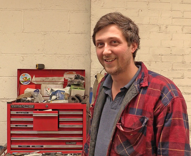 James Capper in his London studio, March 2015. Photograph: Martin Kennedy.