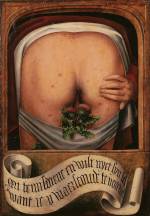 Anonymous, Flemish. Satirical Diptych, 1520-30 (detail). (It is not my fault because I warned you.)