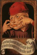 Anonymous, Flemish. Satirical Diptych, 1520-30 (detail). (And we want to give you warning, or you'll want to jump out the window.)
