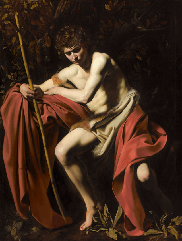 Michelangelo Merisi da Caravaggio. Saint John the Baptist in the Wilderness, about 1603-4. Oil on canvas, 172.7 × 132.1 cm. The Nelson - Atkins Museum of Art, Kansas City, Missouri
Photograph: Jamison Miller © The Nelson - Atkins Museum of Art, Kansas City, Missouri.