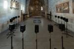 Janet Cardiff. The Forty Part Motet, 2001. View 5. Fuentidueña Chapel at The Cloisters museum and gardens. Image: The Metropolitan Museum of Art/Wilson Santiago.