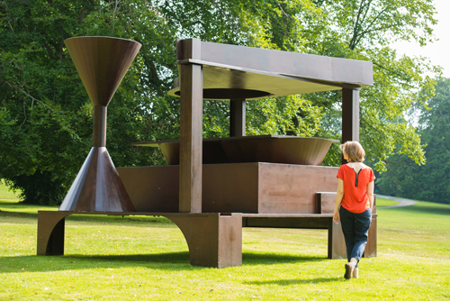 Anthony Caro. Forum, 1992-94. Installation view of Caro in Yorkshire at Yorkshire Sculpture Park. Photograph: Jonathan Pow. Image courtesy of Barford Sculptures Ltd.