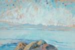 Emily Carr. Untitled (Seascape), 1935. Oil on paper mounted on board, 26.5 x 40.5 cm, The Art Gallery of Greater Victoria.