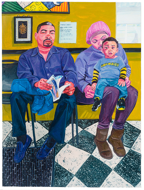 Jordan Casteel. Barbershop, 2015. Oil on canvas, 72 x 54 in.