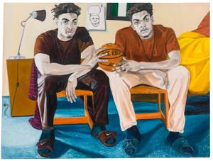 Jordan Casteel. Ashamole Brothers, 2015. Oil on canvas, 54 x 72 in.