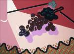 Patrick Caulfield. Selected Grapes, 1981. Acrylic on canvas, 45.7 x 60.8 cm. British Council Collection.