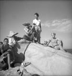Cecil Beaton. <em>From left: Jane Bowles, David Herbert, and Truman Capote, Morocco, </em>1949. © Cecil Beaton Studio Archive at Sotheby’s. Courtesy Cecil Beaton Studio Archive at Sotheby’s.