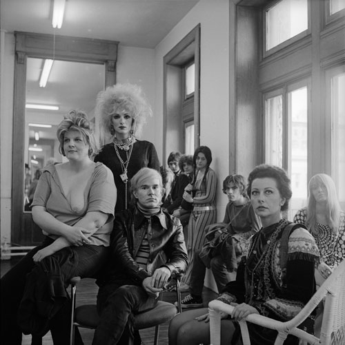 Cecil Beaton.<em> Andy Warhol and members of the Factory, New York City,</em> 1969. © Cecil Beaton Studio Archive at Sotheby’s. Courtesy Cecil Beaton Studio Archive at Sotheby’s.