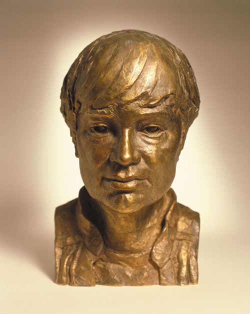 Celia Scott. <i>MJ</i>, l996. Sitter: MJ Long. Bronze, 33 x 20 x 20 cm. © the artist.