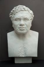 Celia Scott. <i>Vulcan</i>, 1983. Sitter: Eduardo Paolozzi. Plaster (also cast in bronze), 58 x 35 x 28 cm. © the artist.