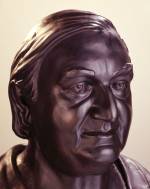 Celia Scott. James Stirling, 1983. Bronze, detail. Photo © Jerry Hardman-Jones