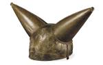 Horned helmet. Bronze. From the River Thames at Waterloo Bridge, London, England, 200-50 BC. © The Trustees of the British Museum.