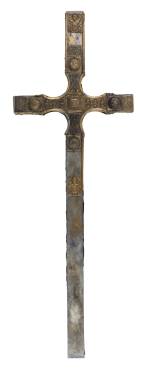 Tully Lough Cross. Wood, bronze. Tully Lough, northwest Ireland, AD 700–900. © National Museum of Ireland.