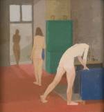 Euan Uglow. The Blue Towel, 1982-83. Oil on canvas laid on plywood. Jerwood Collection. © The Estate of the Artist.