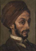 Walter Richard Sickert ARA. Portrait of an Afghan Gentleman, circa 1895. Oil on canvas laid on board. Jerwood Collection.