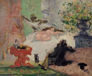 Paul Cézanne. <em>Une Moderne Olympia,</em> 1873-74. Oil on canvas, 46 x 55 cm. Paris, Mus