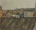 Paul Cézanne. <em>The Rooftops of Paris,</em> 1881-82. Oil on canvas, 59.7 x 73 cm.