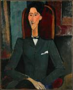 Amedeo Modigliani (1884–1920). Jean Cocteau, 1916–17. Oil on canvas, 100.4 x 81.3 cm. Signed upper left: Modigliani. © The Henry and Rose Pearlman Collection. Photograph: Bruce M. White.