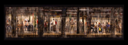 Valera & Natasha Cherkashin. New York Subway, from the series Global Underground, 2005. Photomontage.