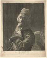 Jean-Étienne Liotard. The large Self-Portrait, c1780. Mezzotint with engraving and roulette on laid paper, plate: 48 x 38.5 cm; sheet: 50.3 x 41 cm. Fondation Custodia, Paris.