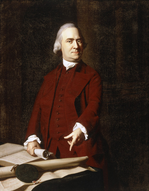 Singleton Copley. <em>Samuel Adams</em>. Oil on canvas 125.8 x 100 cm. Museum of Fine Arts, Boston. Deposited by the City of Boston, 30.76C Photo: © 2007 Museum of Fine Arts, Boston