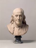 Jean-Antoine Houdon. <em>Benjamin Franklin</em>, 1778. Terracotta, 52.2 x 34.2 x 27.4 cm. Departement des Sculptures, Musee du Louvre, Paris, RF 349 Photo: © RMN/Ojeda, Paris