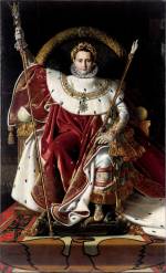 Jean-Auguste-Dominique Ingres. <em>Napoleon I on the Imperial Throne</em>, 1806. Oil on canvas, 260 x 163 cm. Musee de l Armee, Paris, 5420 Photo: © Musee de l Armee, Dist. RMN/Segrette, Paris