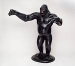 Nicholas Monro. Fibreglass maquette of King Kong with outstretched arms and red eyes, 1971. Courtesy the artist and Wolverhampton Arts and Museums.