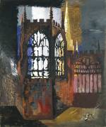 John Piper. Coventry Cathedral, 1940. © Crown Copyright, Manchester City Galleries.