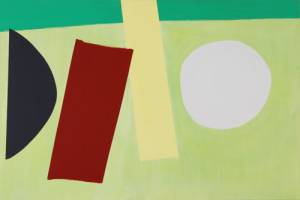 John McLean. <em>Acrobat</em>, 2011. Acrylic on canvas, 120 x 180 cm. © the artist, images courtesy Poussin Gallery.