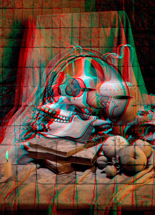 Calum Colvin. Vanitas (Anaglyph), 2007. © the artist.