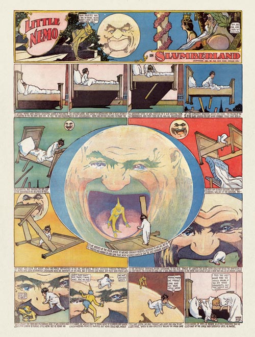 Winsor McCay. <em>Little Nemo in Slumberland</em>. Sunday newspaper page (published 3 December 1905). Collection of Peter Maresca. 