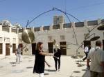 One of the courtyard installations at Sharjah Biennial.