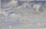 John Constable. Study of cirrus clouds, c.1821-22. Oil on paper. © Victoria and Albert Museum, London.