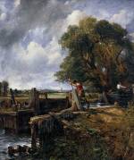 John Constable. <em>The Lock</em>, 1824. Oil on canvas. 142.2 x 120.7 cm. Carmen Thyssen-Bornemisza Collection, on loan at the Thyssen-Bornemosza Museum.