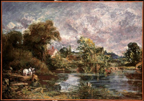 John Constable. <em>The White Horse</em> (full-size sketch), 1818-19. Oil on canvas. 127 x 183 cm. National Gallery of Art, Washington.