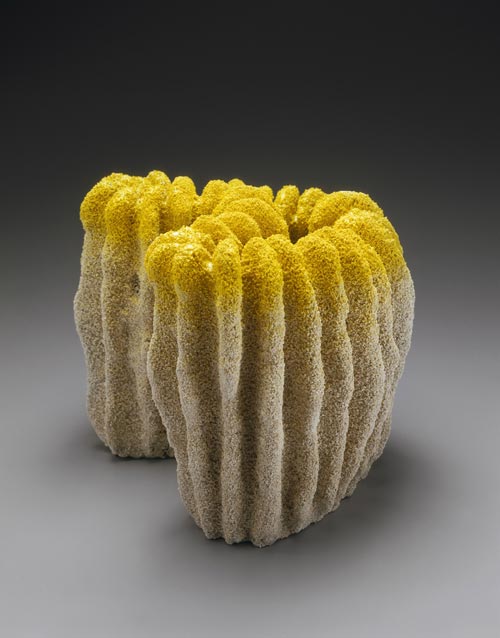 Katsumata Chieko. <em>Untitled (Mudai)</em>, 1998 [coral sculpture]. Stoneware, 8 5/8 x 11 x 9 in (21.2 x 27.9 x 22.9 cm). Photo by Richard P Goodbody. Courtesy Halsey and Alice North.