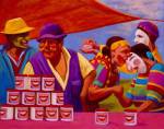 Susan Contreras. <em>Sonrisas Dulces (Sweet Smiles)</em> 2005. Oil on canvas, 40 x 50 in.