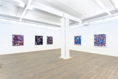 Petra Cortright. Installation view of ILY at Foxy Production, NYC, 2015. Medium variable, dimensions variable.