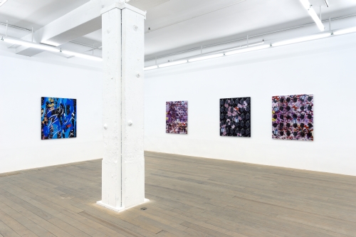 Petra Cortright. Installation view (2) of ILY at Foxy Production, NYC, 2015. Medium variable, dimensions variable.