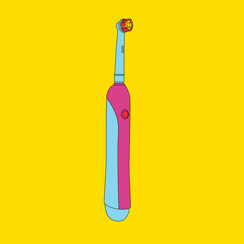 Michael Craig-Martin. Objects of our Time – Electric Toothbrush, 2014. From a series of 12 screenprints on 410 gsm Somerset Satin paper, Edition of 50. Courtesy the artist and Alan Cristea Gallery.