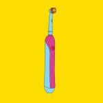 Michael Craig-Martin. Objects of our Time – Electric Toothbrush, 2014. From a series of 12 screenprints on 410 gsm Somerset Satin paper, Edition of 50. Courtesy the artist and Alan Cristea Gallery.