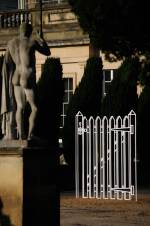 Michael Craig-Martin. Gate (white). © Chatsworth House Trust by permission Michael Craig-Martin.