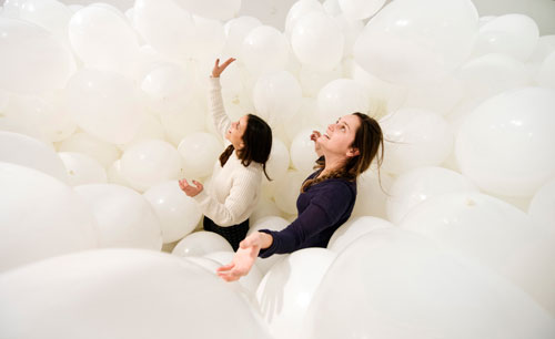 Martin Creed. Work No 200, 2014. What's the point of it, Hayward Gallery, 2014, installation view. Photograph: Linda Nylind.