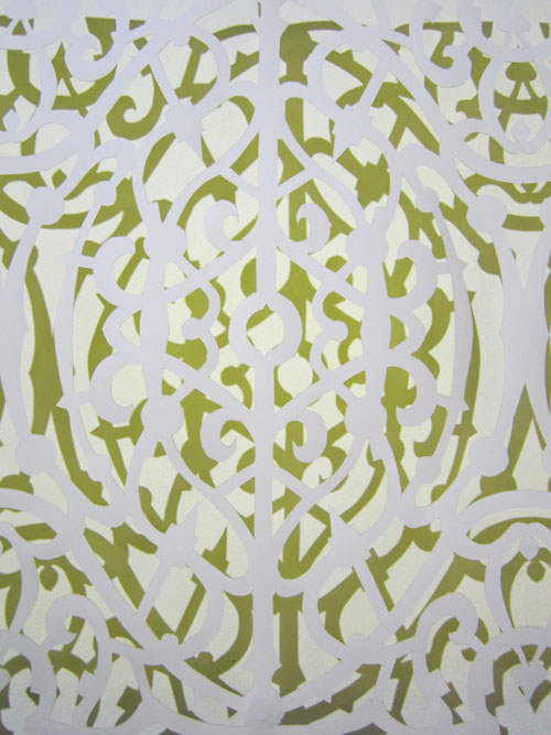 Julia Townsend. Untitled, 2014 (detail). Acrylic on hand cut paper, 61 cm x 152 cm. Photograph: Reni Gower.