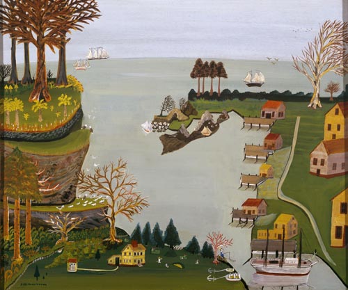 Earl Cunningham. <em>Hilton Head,</em> 1938. Oil on fibreboard. Private collection, Los Angeles