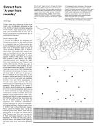 Extract from ‘A year from monday’ by John Cage. Cybernetic Serendipity: The Computer and the Arts, Studio International Special Issue, 1968, page 24.