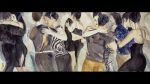 David Remfry, Dancers, 2001. Watercolour on paper, 102 x 254 cm. Prudence Cuming.